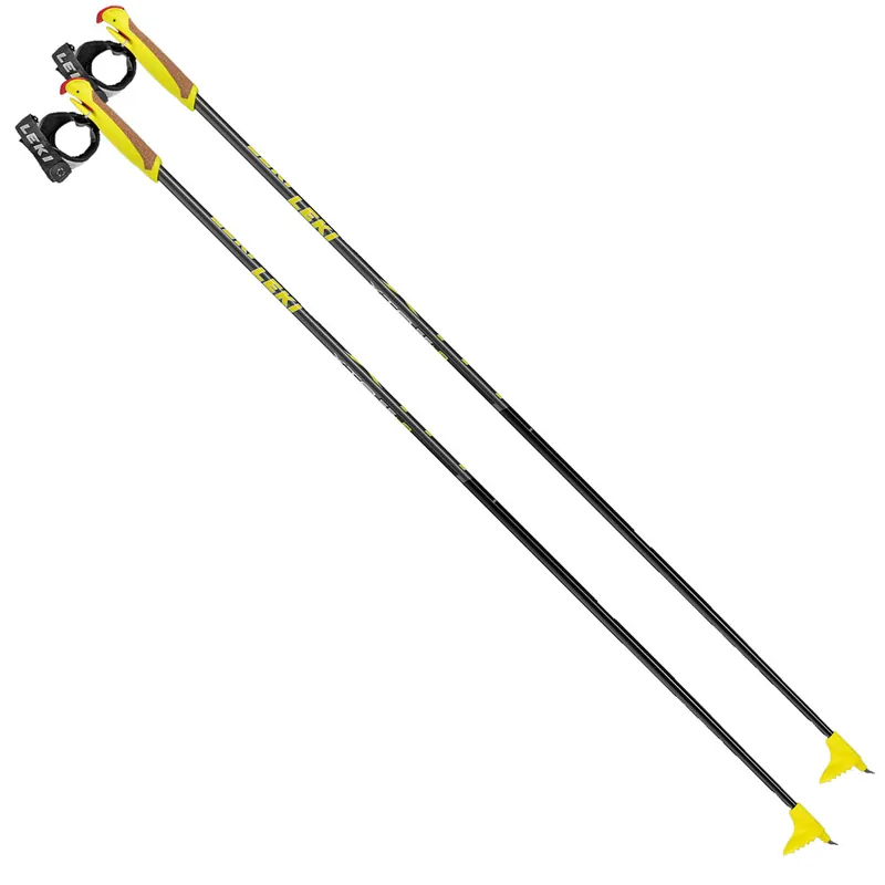 Leki XTA 5.5 Kinder-Langlaufstöcke Black/Anthracite/White/Yellow-