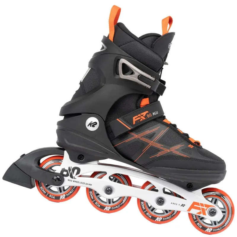 K2 FIT 80 Alu Inline-Skates Black/Red- 36.5