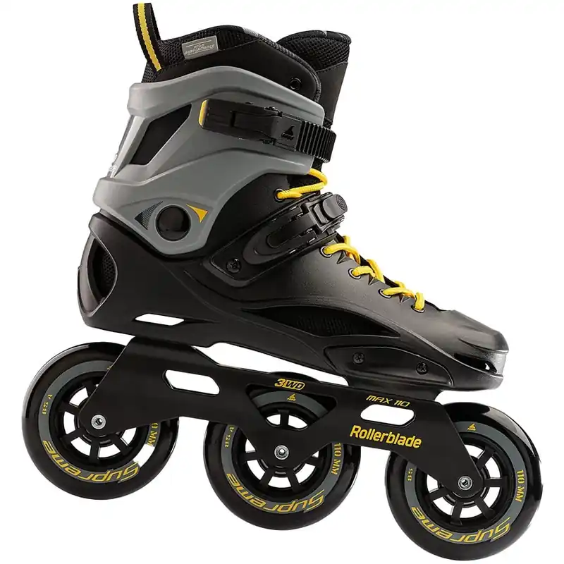 Rollerblade RB 110 3WD Inline Skates Black/Saffron Yellow- 38