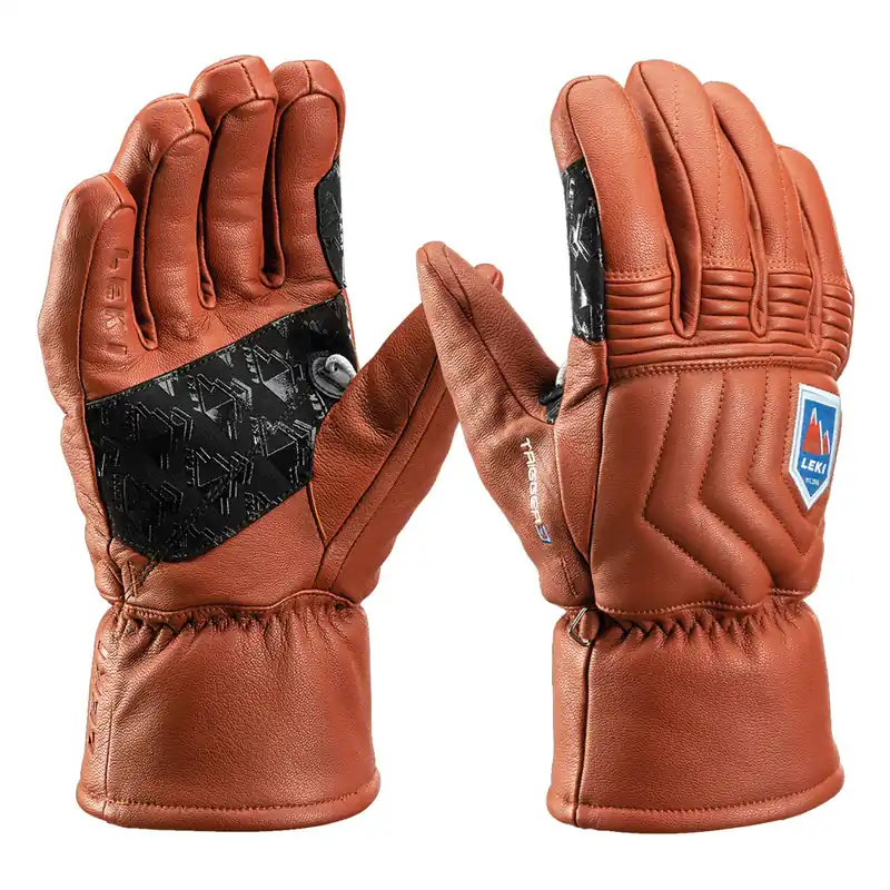Leki Marbec 3D Skihandschuhe Maroon-9