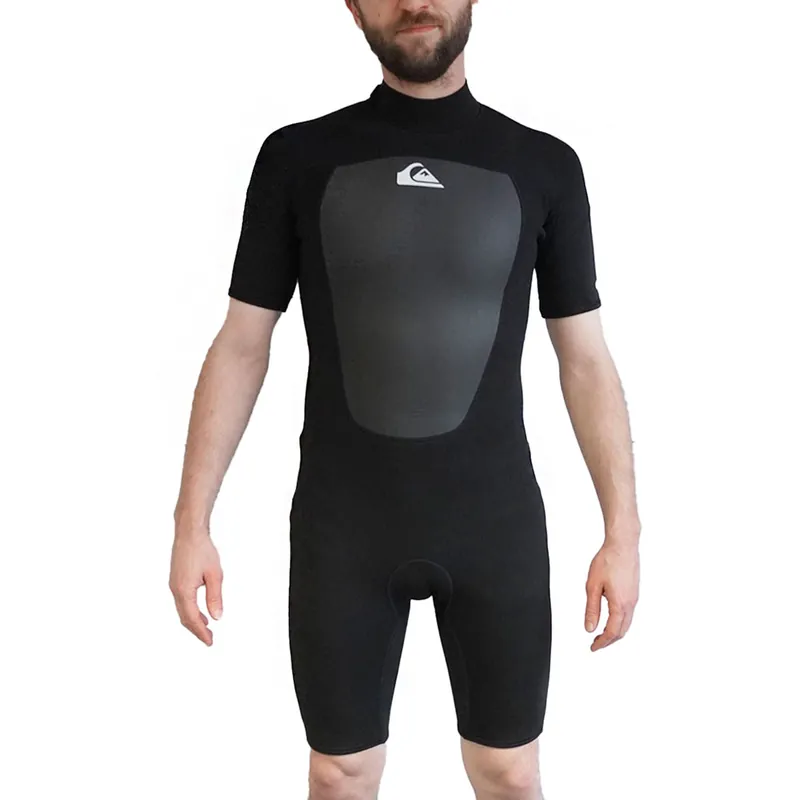 Quiksilver 2/2mm Prologue Back Zip Short Springsuit Black-