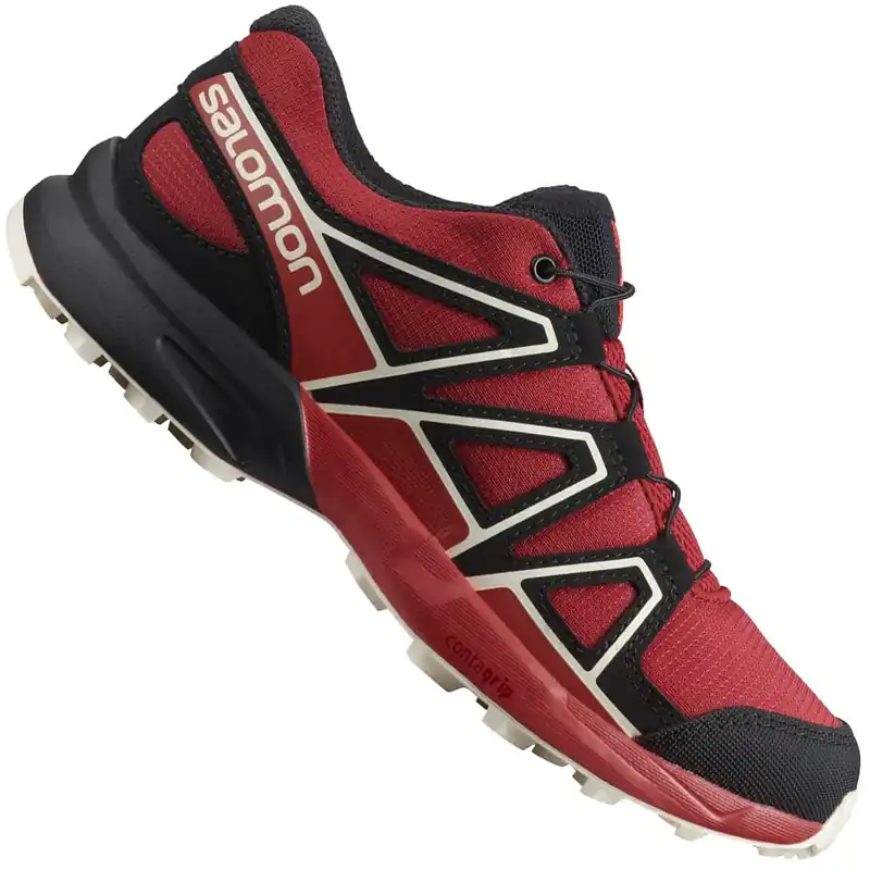 Salomon Speedcross J Laufschuhe Red Dahlia/Cherry Tomato/Vanilla Ice- 32