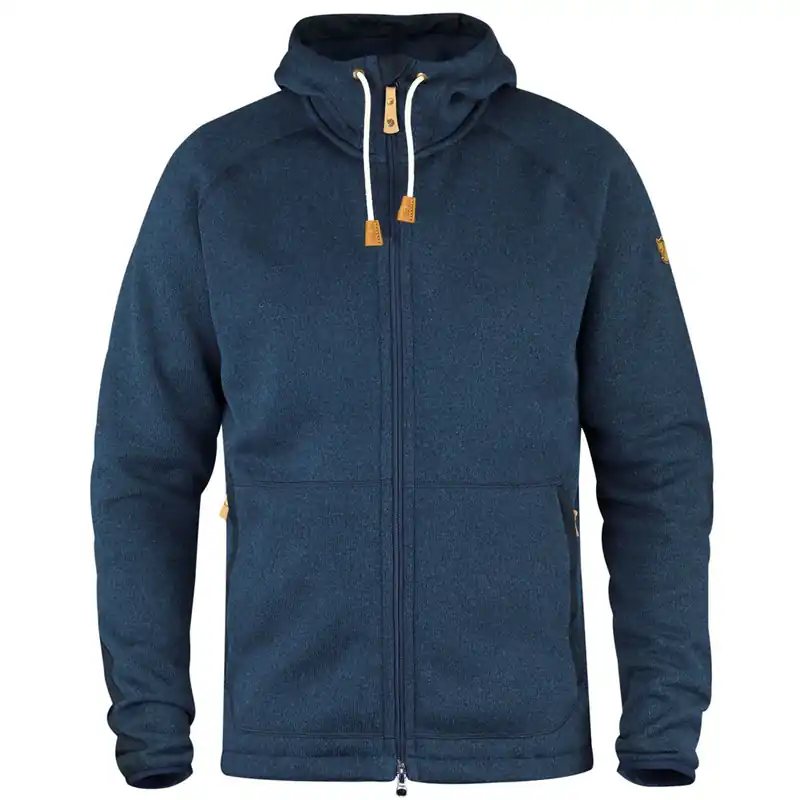 Fjällräven Övik Fleece Hoodie Fleecejacke Navy-9