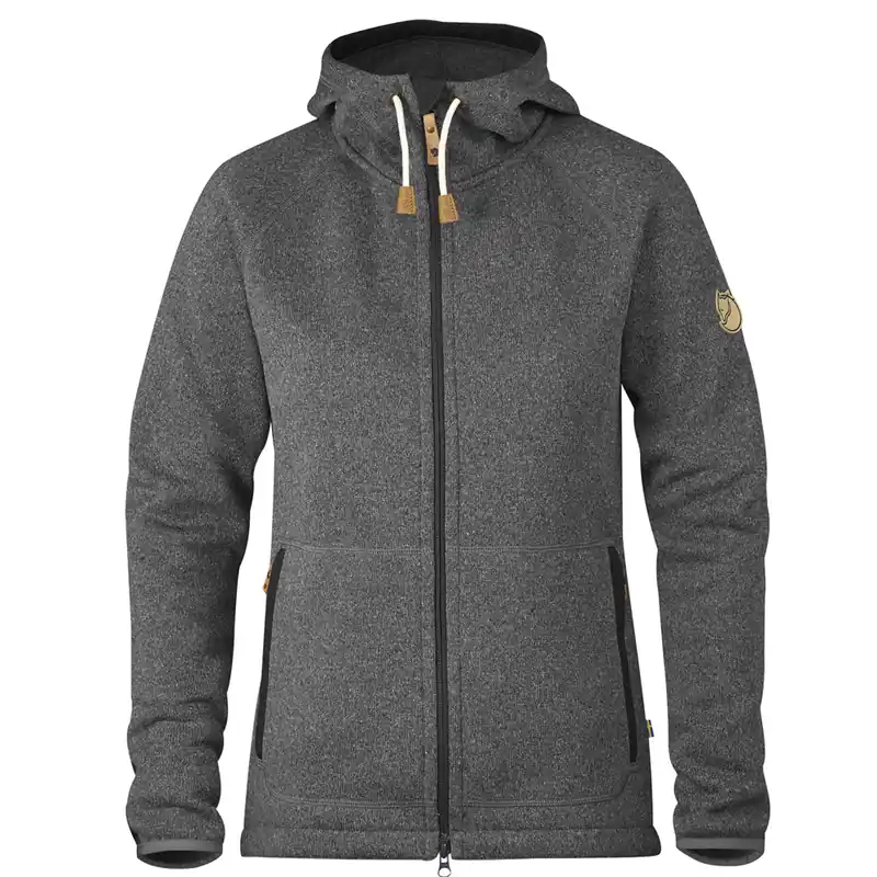 Fjällräven Övik Fleece Fleecehoodie Dark Drey-9
