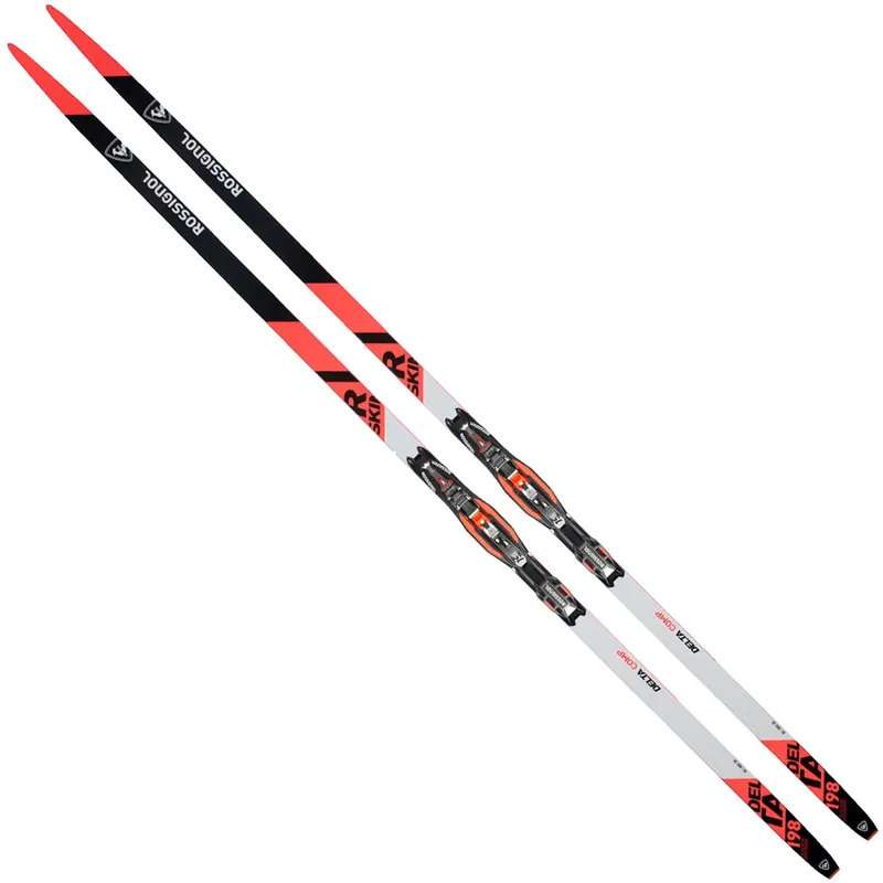 Rossignol Delta Comp R-Skin Langlaufset Red/White/Black-