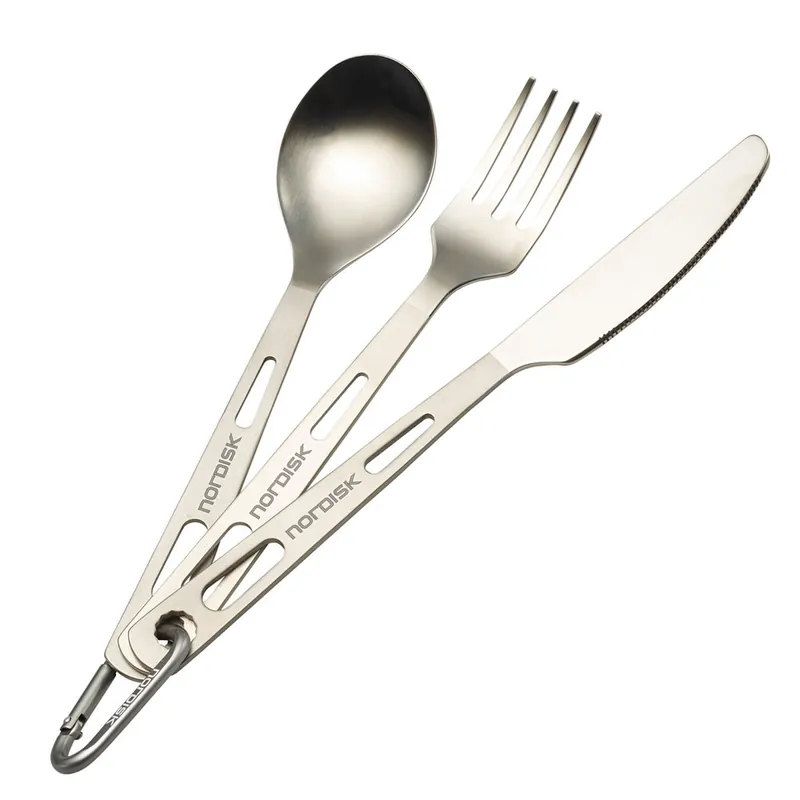 Nordisk Titanium Cutlery 3 Set Titan-Besteck-