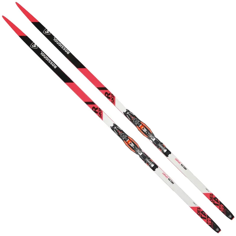 Rossignol Delta Sport R-Skin Langlaufset Red/White/Black-