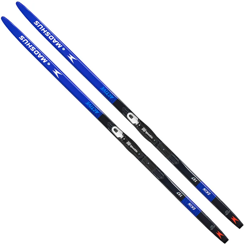 Madshus Active Skin Jr Langlauf-Set Black/Blue-