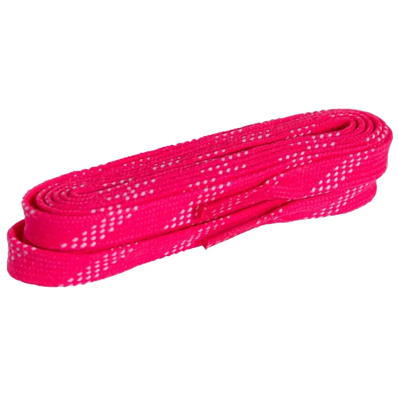 Powerslide MyFit Waxed Schnürsenkel Pink/White-