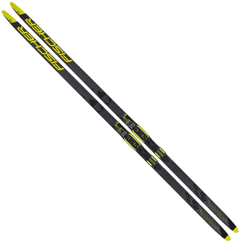 Fischer Carbonlite Classic Langlaufset Black/Yellow-