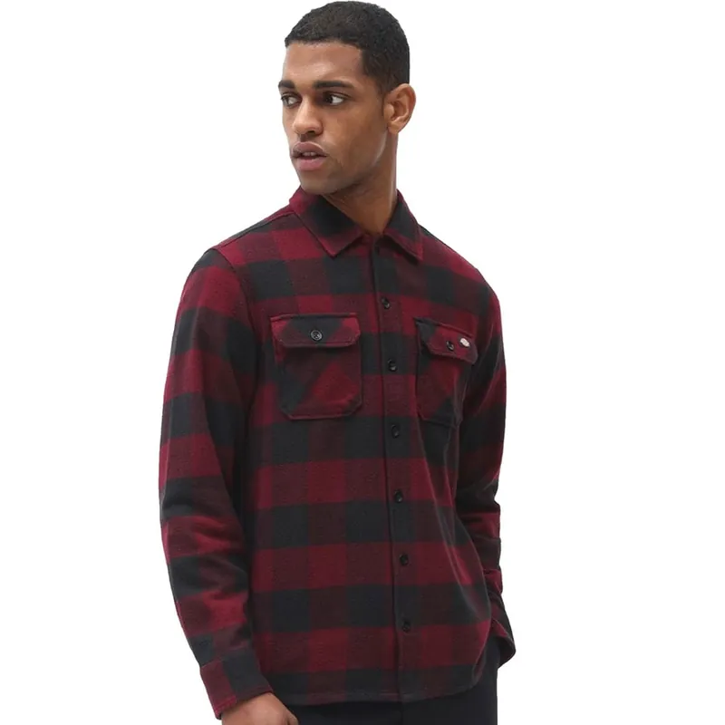 Dickies New Sacramento Flanellhemd Maroon- XS