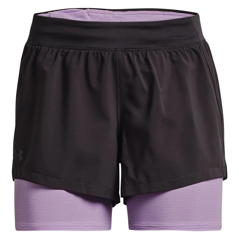 Under Armour Iso-Chill 2-in-1 Laufhose Jet Gray/Octane- XS