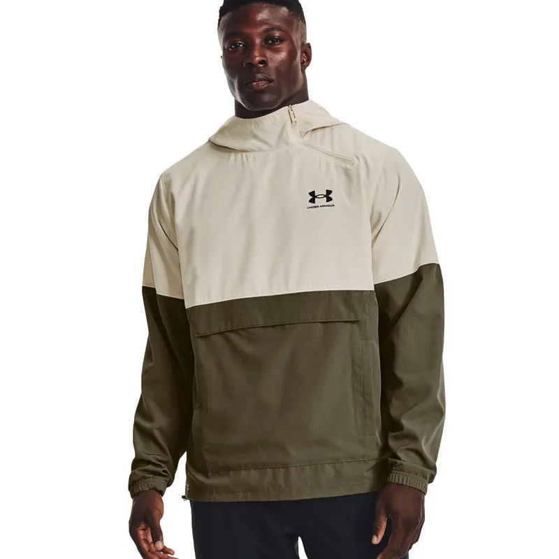 Under Armour Woven Asym Zip Windbreaker Stone-9