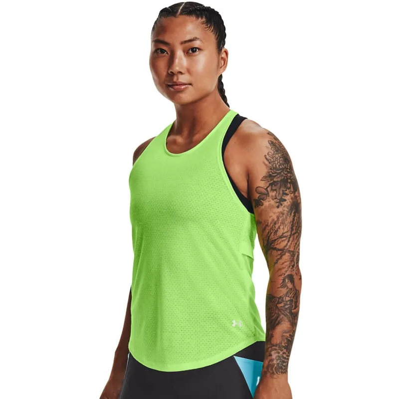 Under Armour Streaker Tank Top Quirky Lime- XS