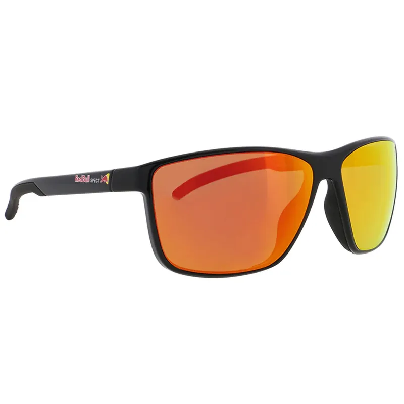 Red Bull SPECT Eyewear Drift Sonnenbrille Shiny Black/Brown with Red Mirror-