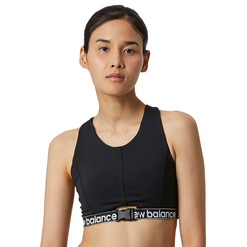 New Balance Achiever Crop Bra Sport-BH Black- S