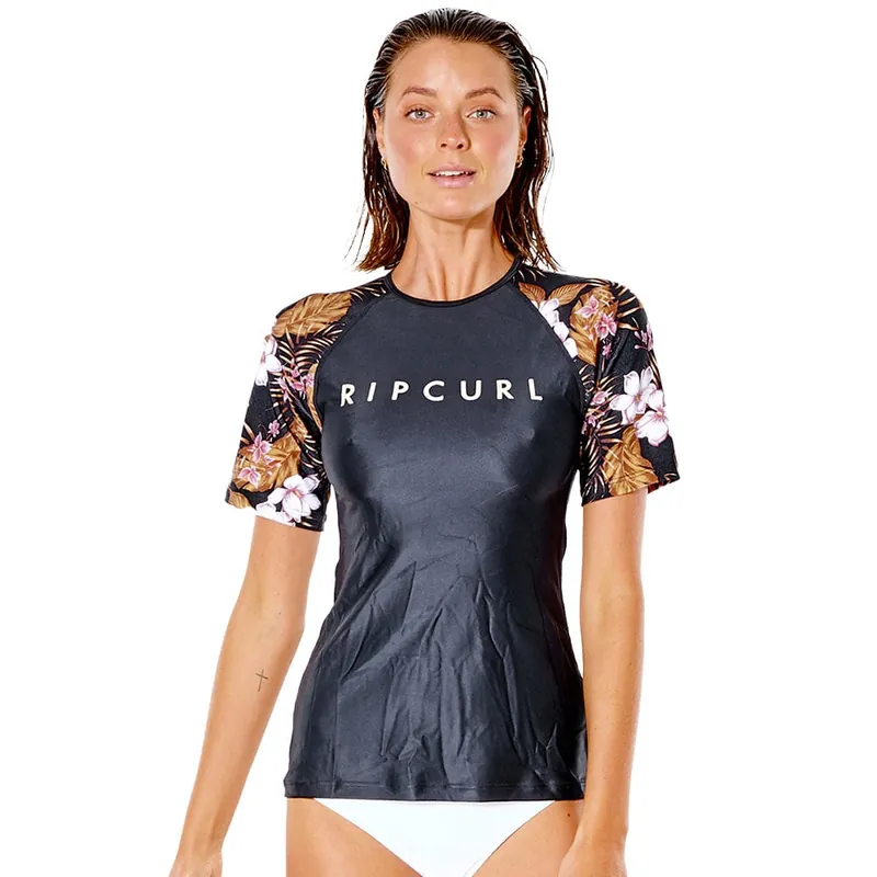 Rip Curl Playabella Relaxed T-Shirt Black/Gold-9