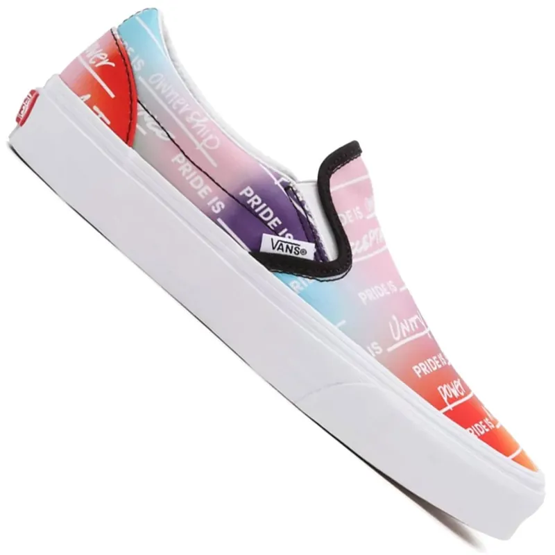 Vans Classic Slip-On Slipper (Pride) Rainbow/True White- 36 - Nur noch 1 auf Lager