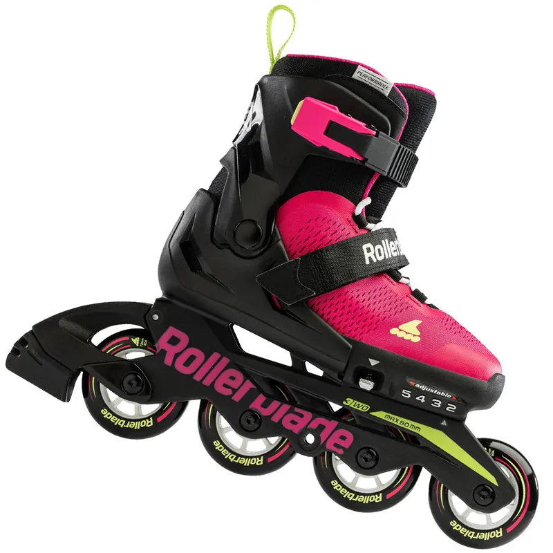 Rollerblade Microblade Inliner Pink/Light Green- 36.5-40.5