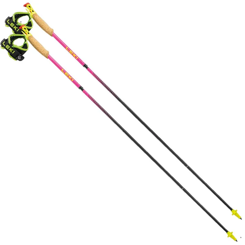 Leki Ultratrail FX One Superlite Trail Running-Stöcke Neonpink/Naturalcarbon-