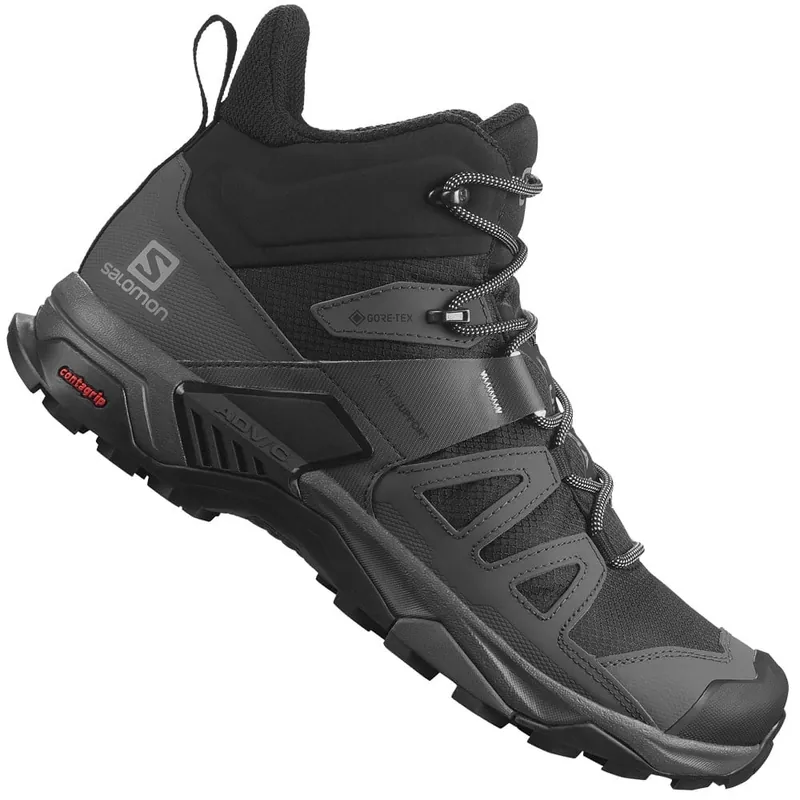 Salomon X Ultra 4 Mid GTX Wanderschuhe Black/Magnet/Pearl Blue- 41 1/3 - Nur noch 1 auf Lager