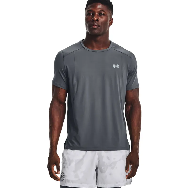 Under Armour Iso-Chill Laser Kurzarmshirt Pitch Gray- M