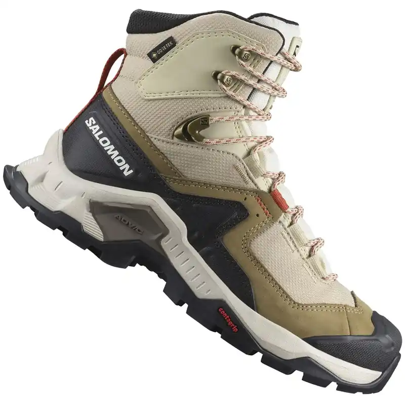 Salomon Quest Element Gore-Tex Trekkingschuhe Safari/Vanill Sky/Mecca Orange- 40 2/3