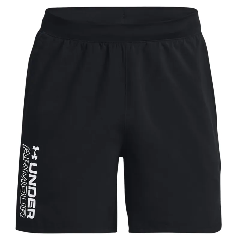 Under Armour Launch Wordmark Short Black- S