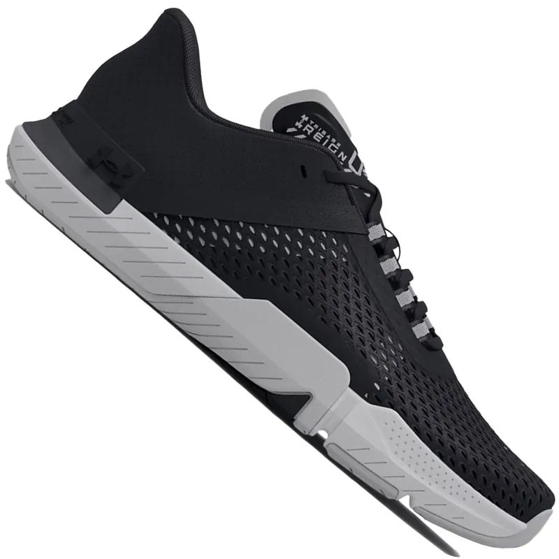 Under Armour Tribase Reign 4 Sportschuhe Black/Halo Gray- 36.5 - Nur noch 1 auf Lager