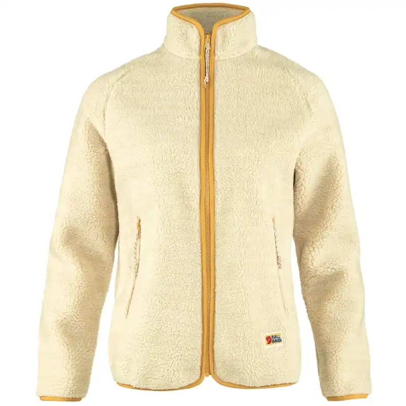 Fjällräven Vardag Pile Fleece Jacke Chalk White-9