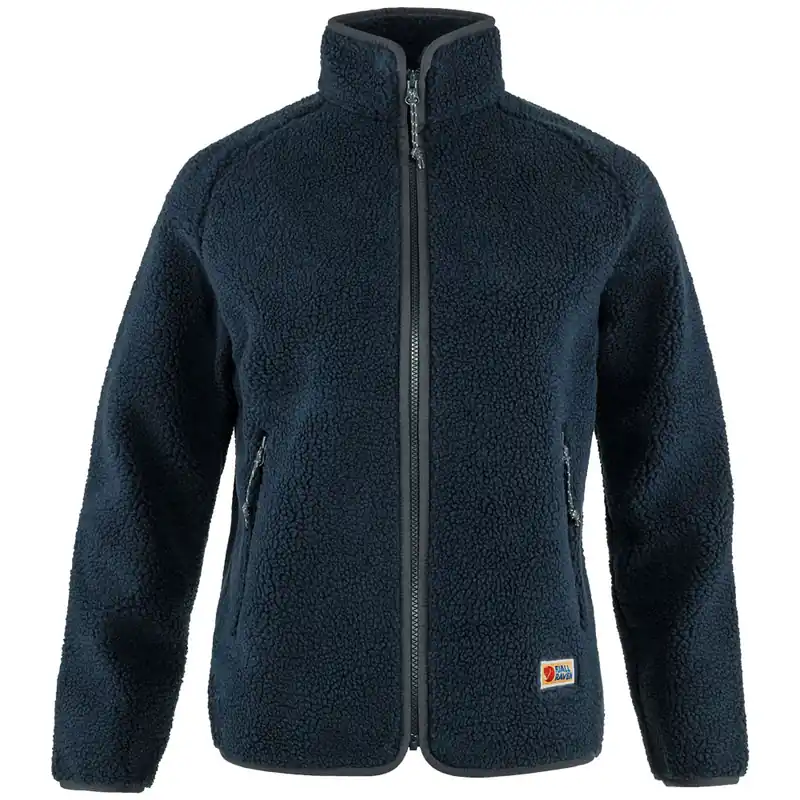Fjällräven Vardag Pile Fleece Jacke Navy-9