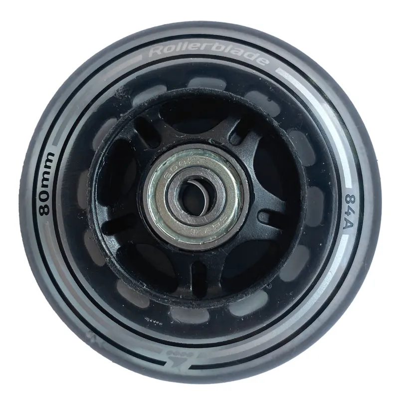 Rollerblade Wheels 80mm/84A SG7 Inline-Skate Rollen Clear-