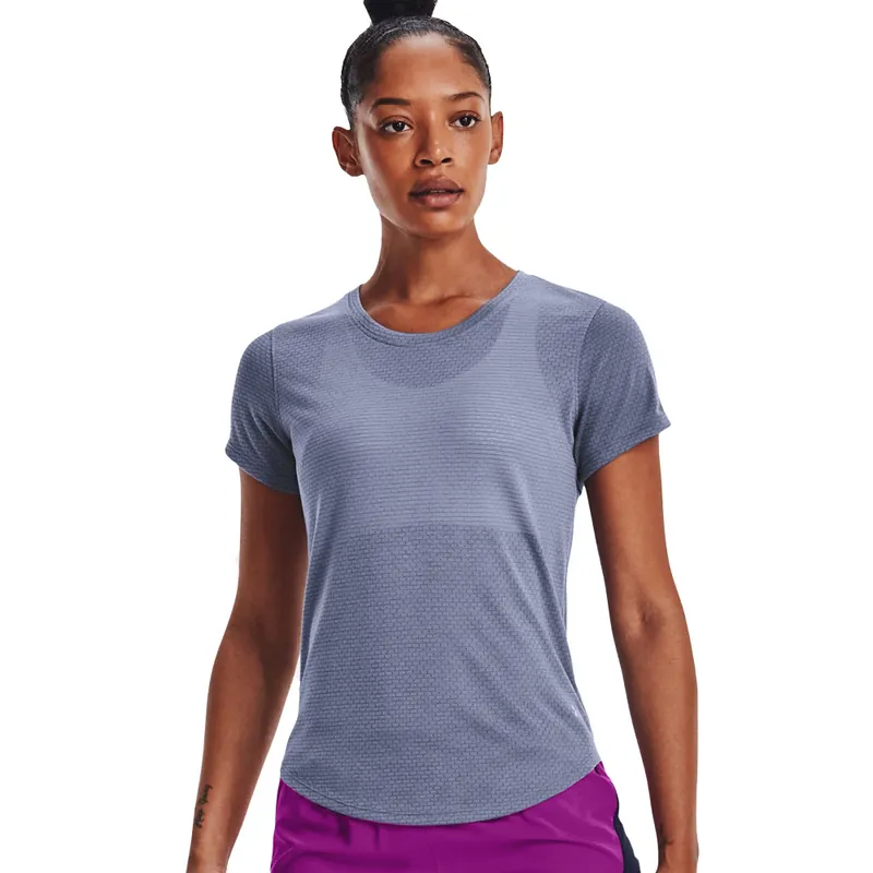 Under Armour Streaker SS Baselayer Aurora Purple- M