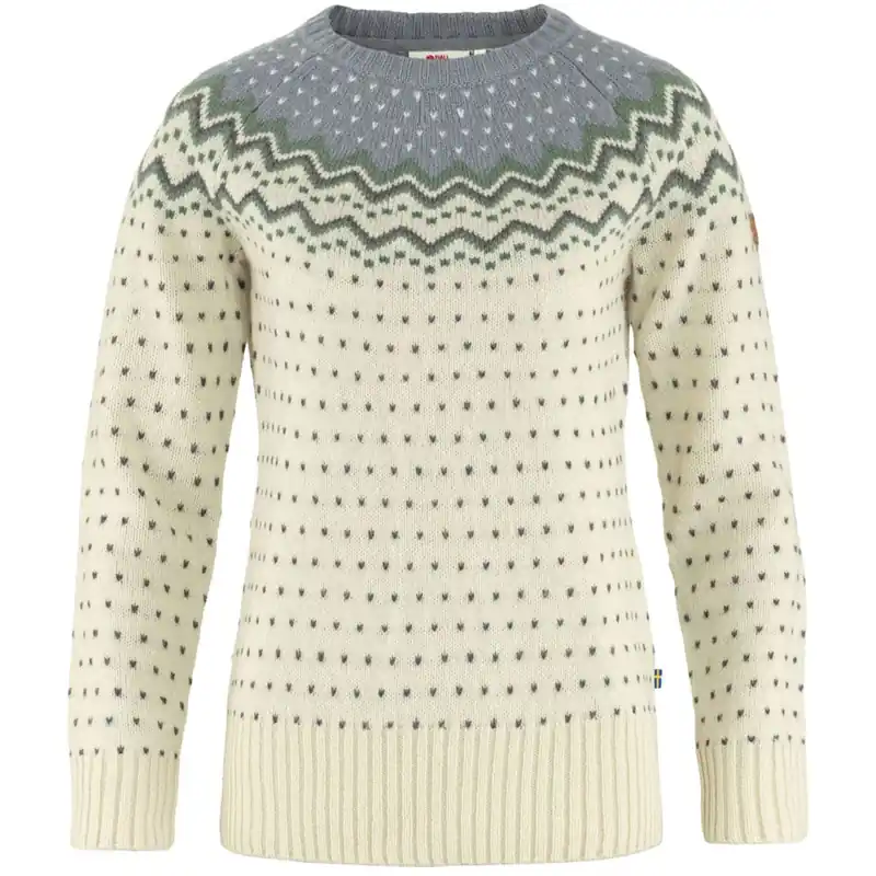 Fjällräven Övik Knit Strickpullover Chalk White/Flint Grey-9