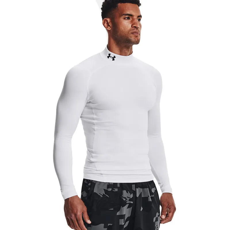 Under Armour Compression Mock Kompressionsshirt White- M