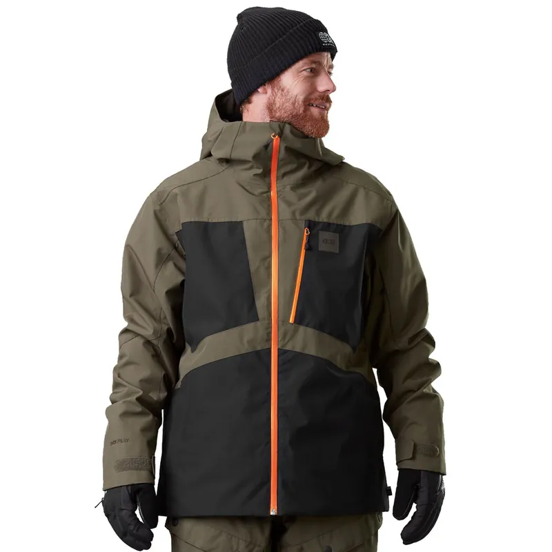 Picture Kory Snowboardjacke Dark Army Green-9