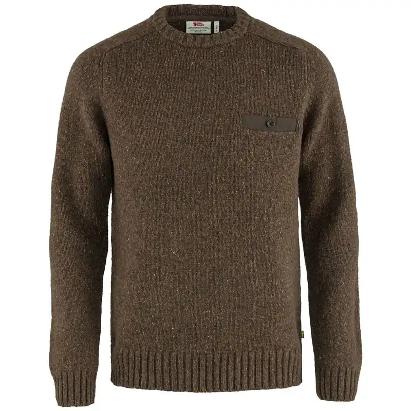 Fjällräven Lada Round-Neck Pullover Bogwood Brown-