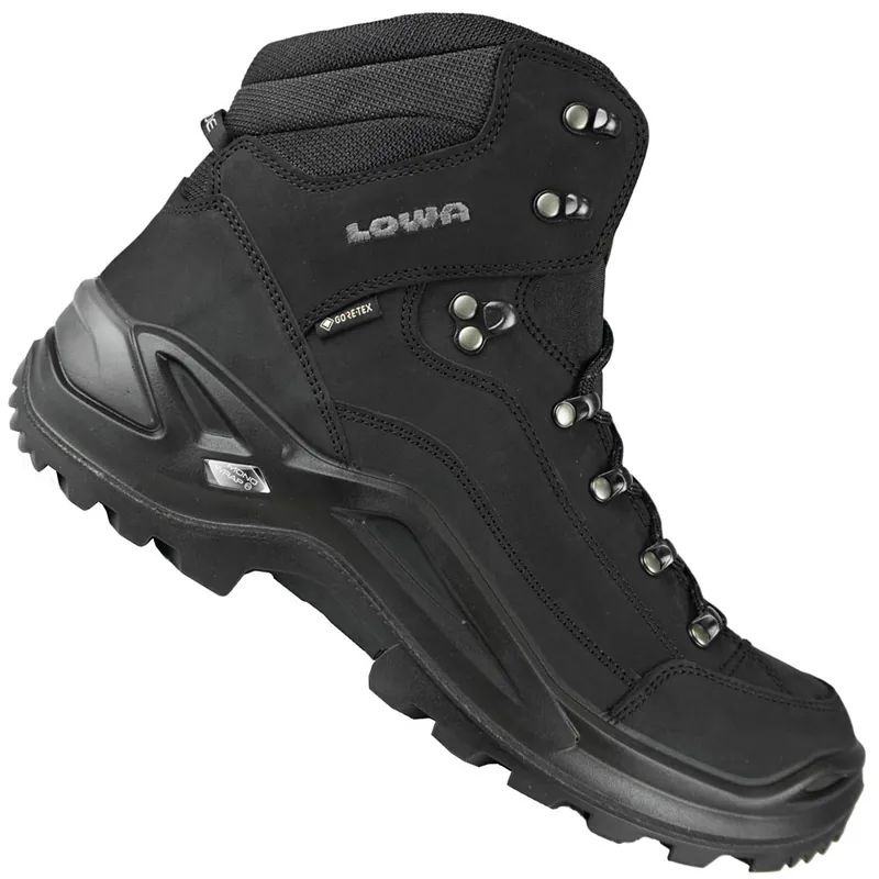 LOWA Renegade GTX Mid Bergsport-Schuhe Deep Black- 41.5 - Nur noch 1 auf Lager