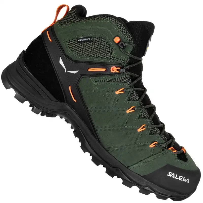 Salewa Alp Mate Mid WP Wanderschuhe Thyme/Black- 40.5 - Nur noch 1 auf Lager