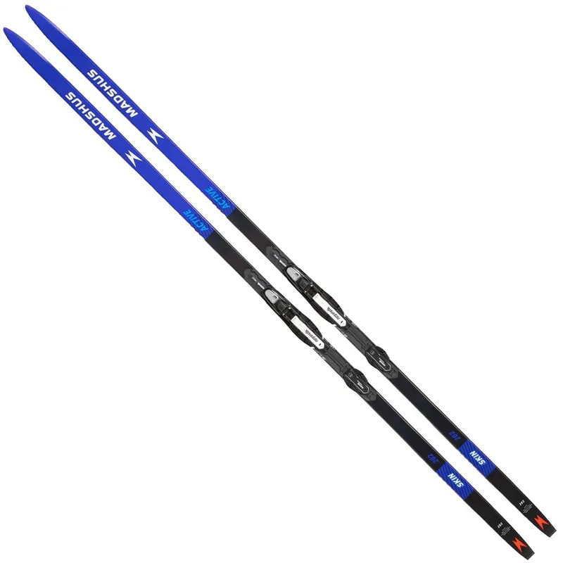 Madshus Active Skin Rottefella Touring Auto Langlauf-Set Black/Blue-