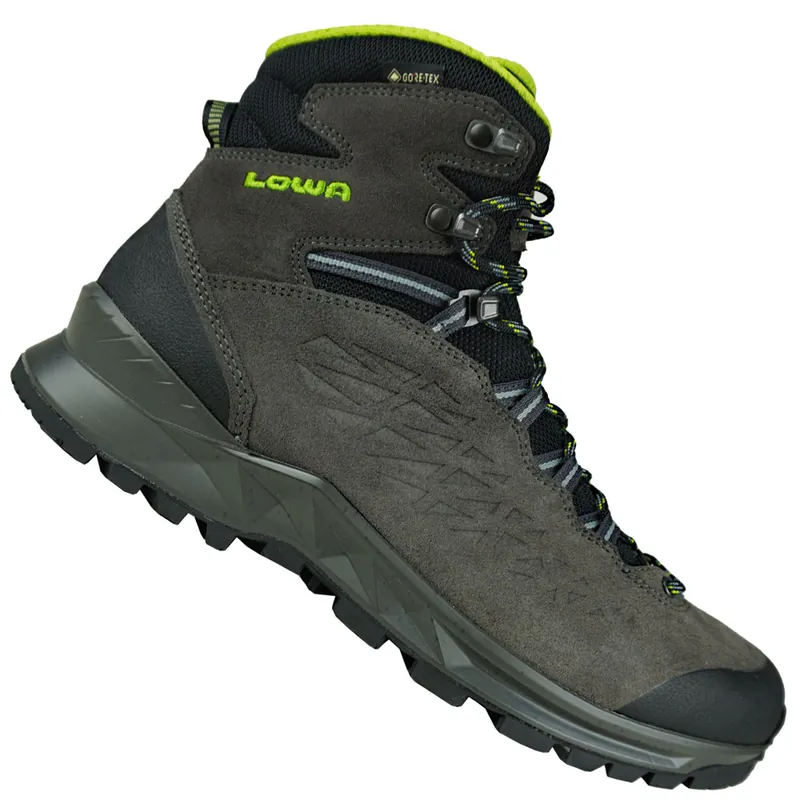 LOWA Explorer II GTX Mid Wanderschuhe Anthracite/Lime- 41 - Nur noch 1 auf Lager
