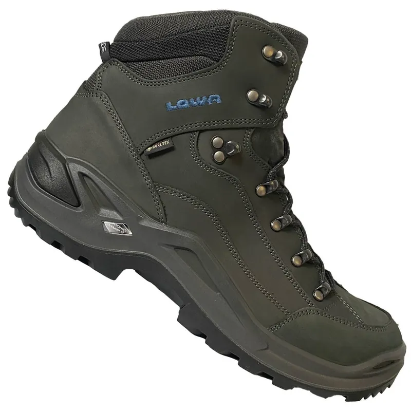 LOWA Renegade GTX Mid Trekkingboots Anthracite/Steelblue- 42.5 - Nur noch 1 auf Lager