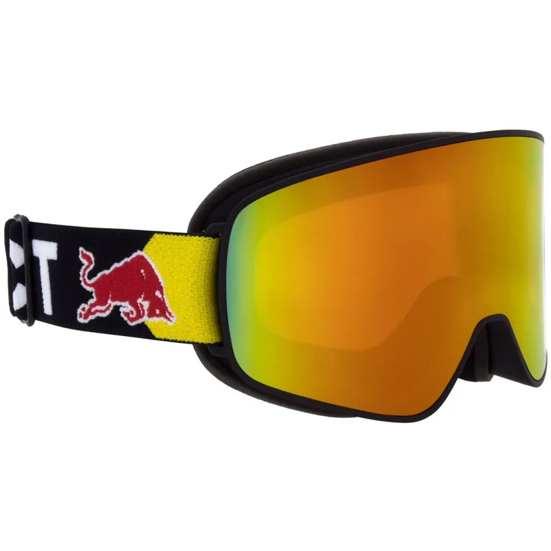 Red Bull SPECT Eyewear Rush Snowboardbrille Black/Red Snow Orange-