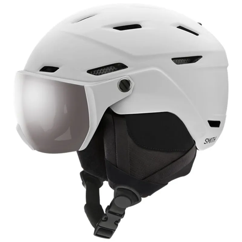 Smith Survey Schneehelm Matte White/CP Sun Platinum Mirror-9