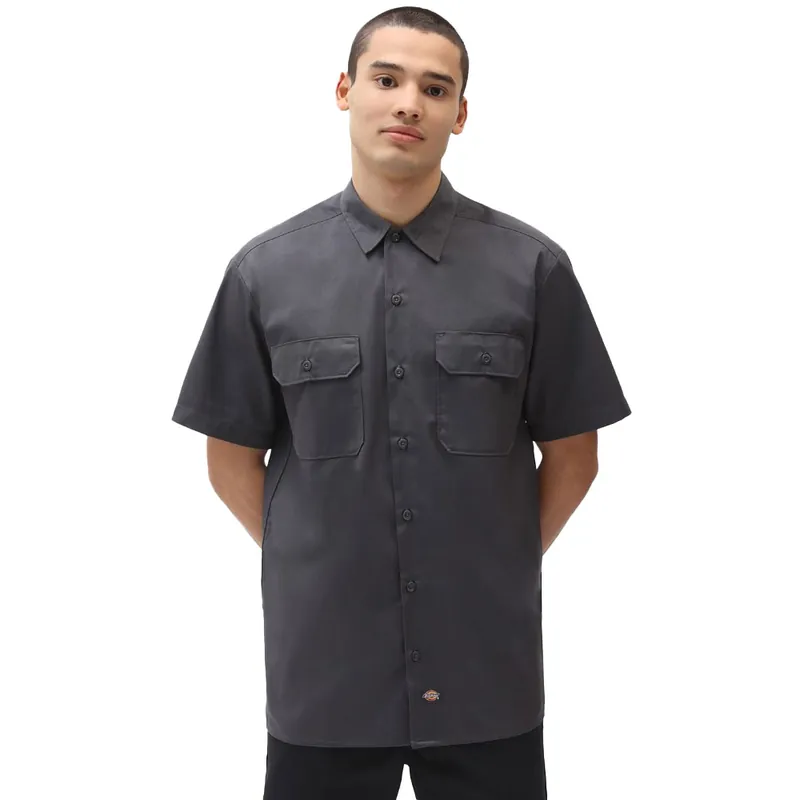 Dickies Work Short Sleeve Rec Hemd Charcoal Grey- XS
