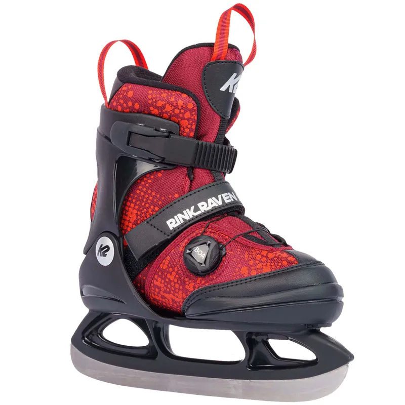 K2 Rink Raven Ice Boa Schlittschuhe Red-9