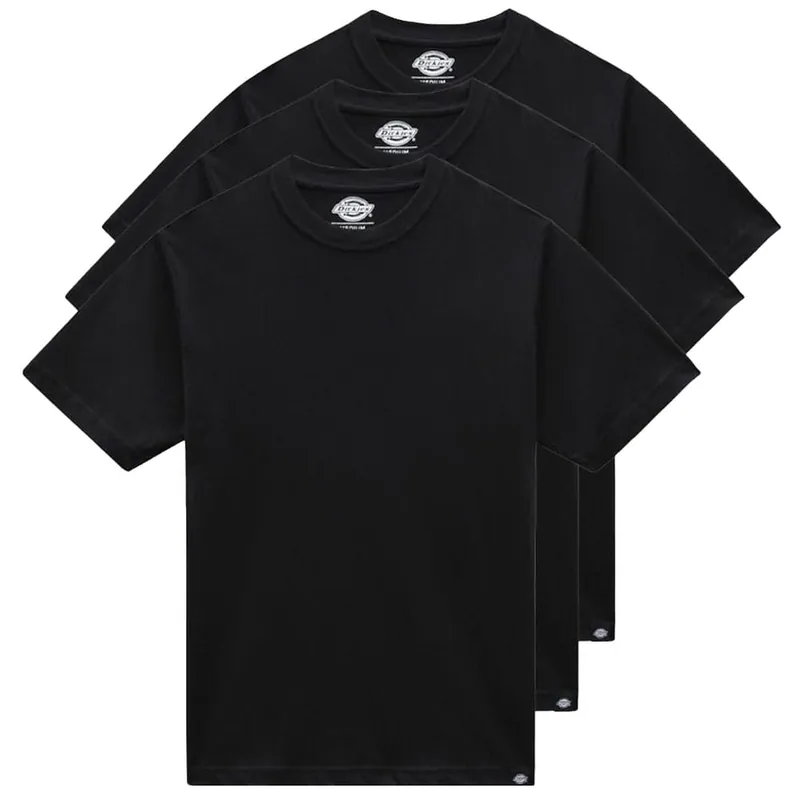 Dickies 3 Pack T-Shirts Black- XS