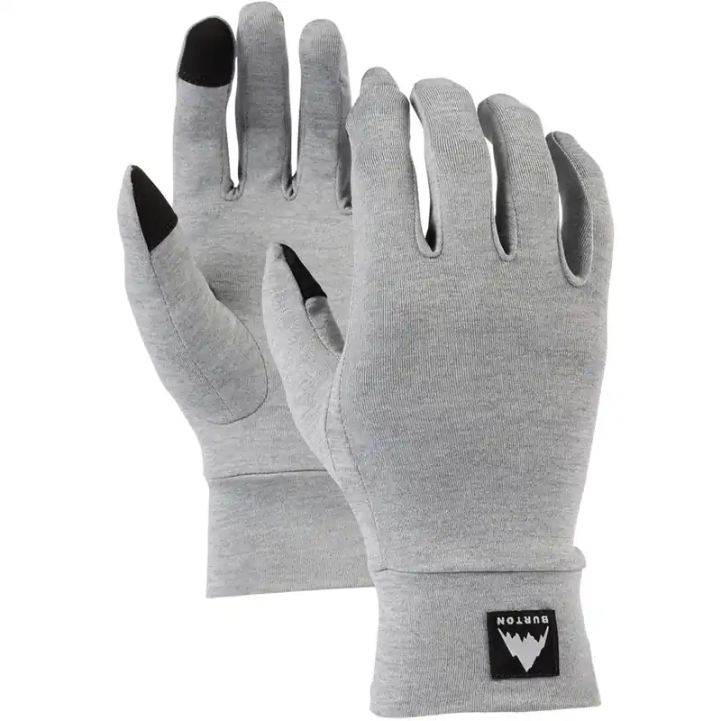 Burton Touchscreen Liner Handschuhe Grey Heather-