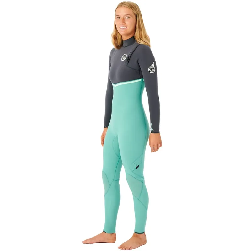Rip Curl E-Bomb 4/3 GB ZF Steamer Wintersuit Green-9