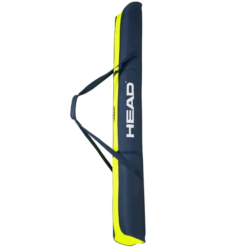 Head Double Skibag 175 cm Skitasche Black/Anthracite/Neon Yellow-